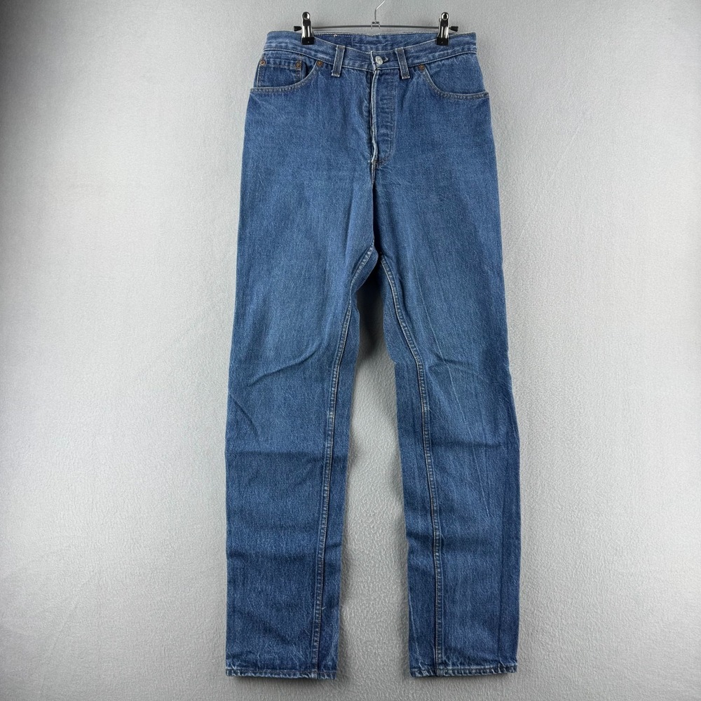 Vintage Levis Jeans Womens 13 Fits 29x33 501 HighRise Button Fly Made in USA 80s
